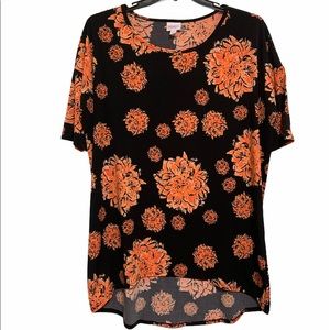 LuLaRoe | Irma | Black and Orange Floral | L
